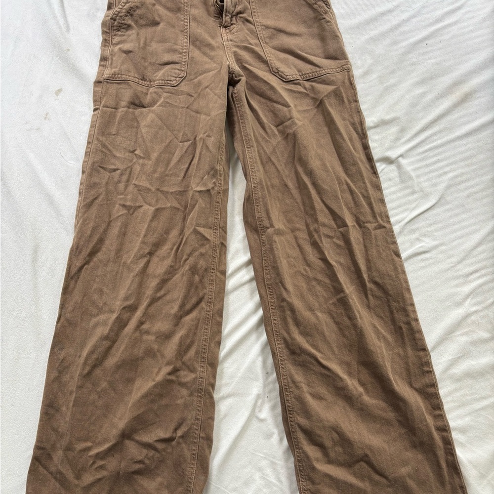 American Eagle Outfitters Brown Cargo Pants Relaxed Fit